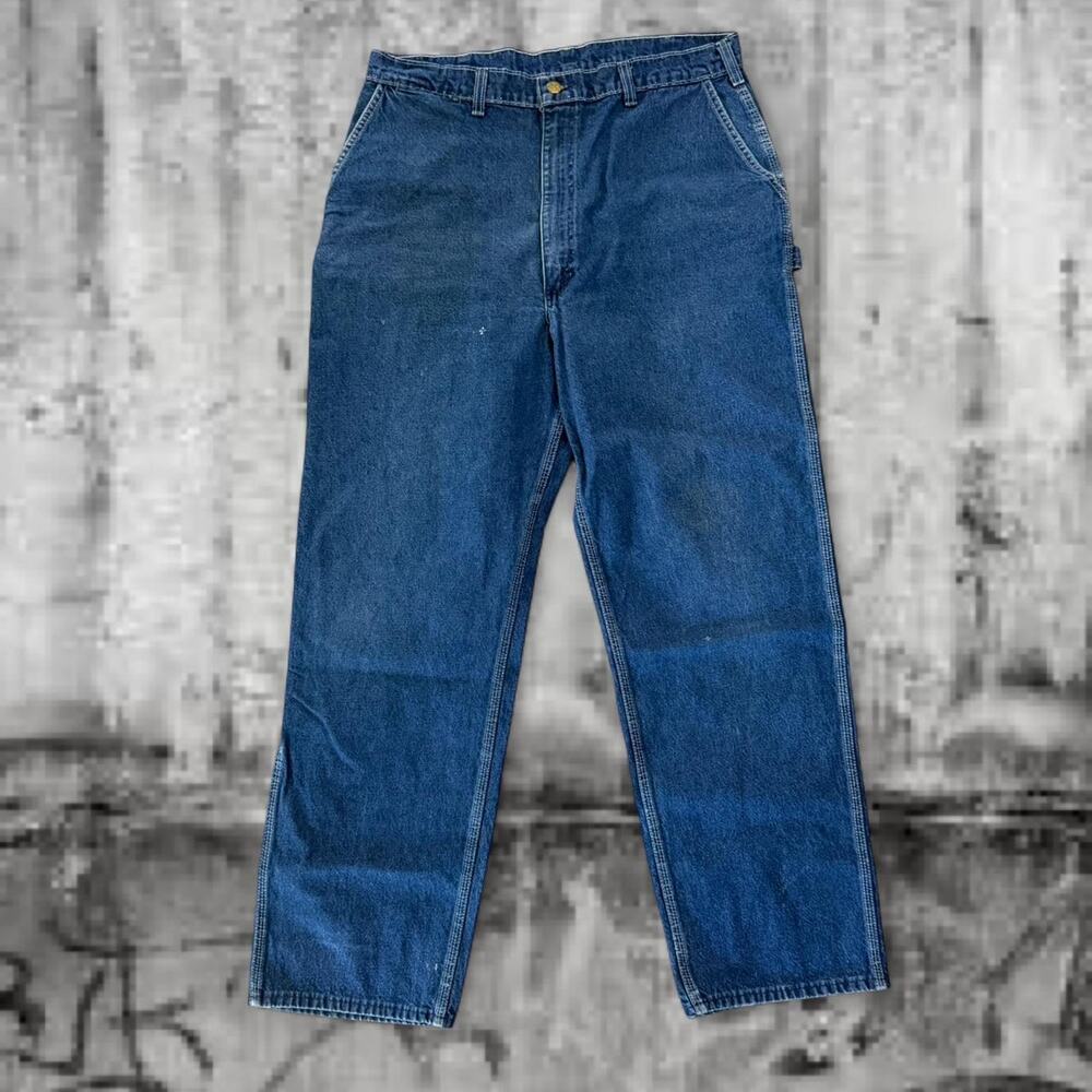 OshKosh B’Gosh Carpenter Jeans 36x32 Dark Wash Union Made Sanforized Denim